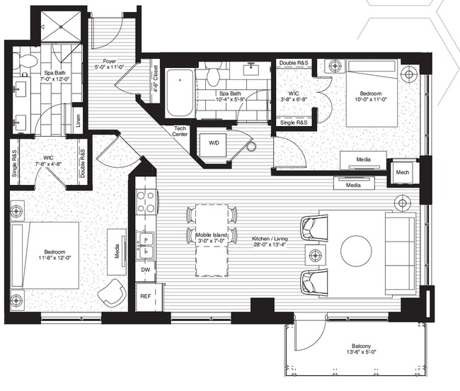 2BR/2BA - Cortland Mill District