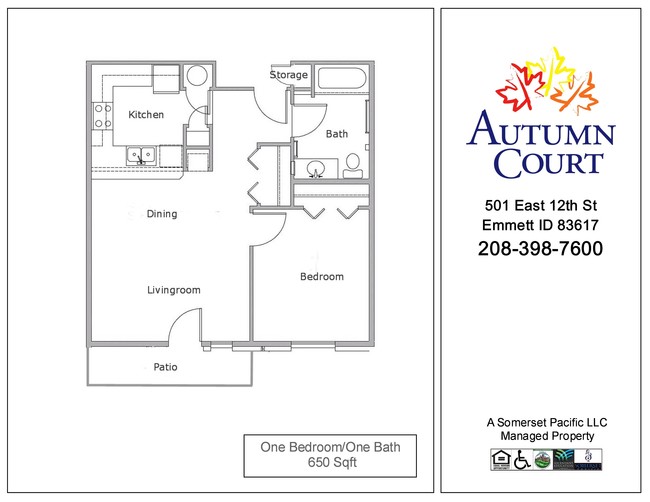 1BR/1BA - Autumn Court Apartments