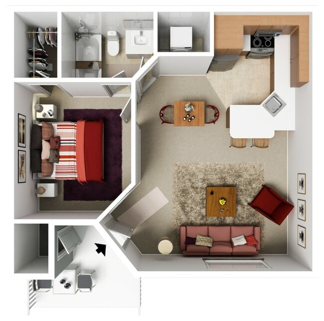 1 Bedroom, 1 Bath - Cypress Cove