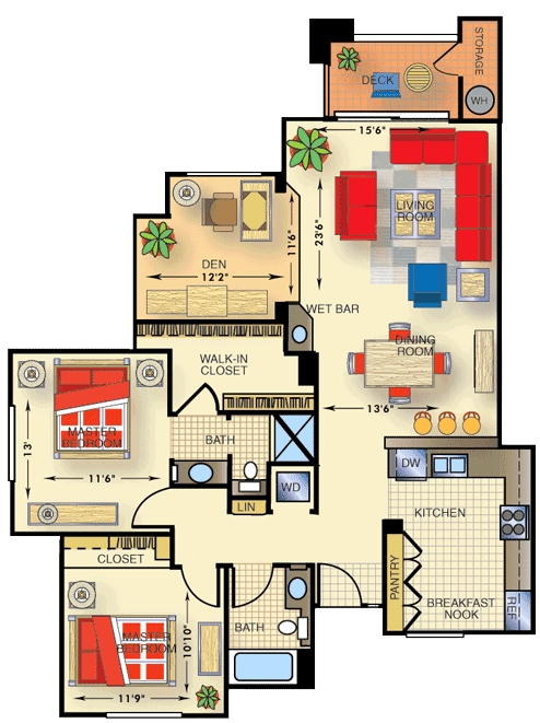 2BR/2BA - Meridian Luxury Condos