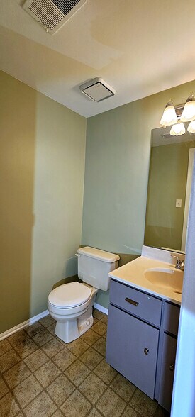 Main-Level Powder Room | Convenient half bath on the main level - 43 Tynemouth Ct
