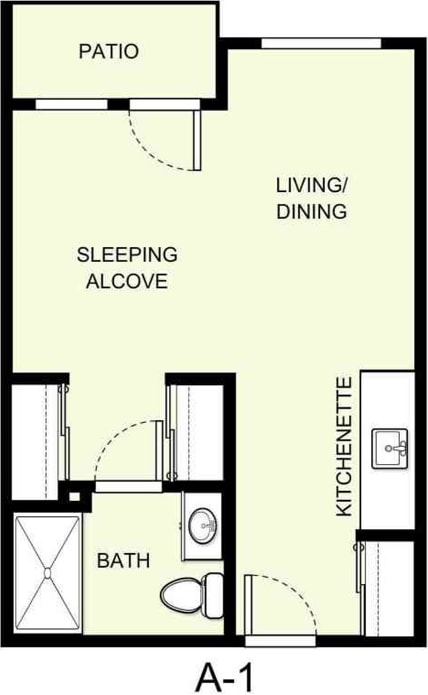 Floor Plan A-1 - Holiday Golden Oaks