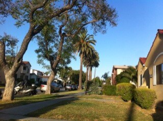 looking down the quiet street - 5208 W 20th St