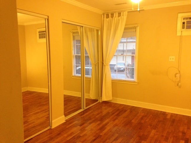 Bedroom of 791A with double sliding mirrored closet doors - 791 Forrest St NW