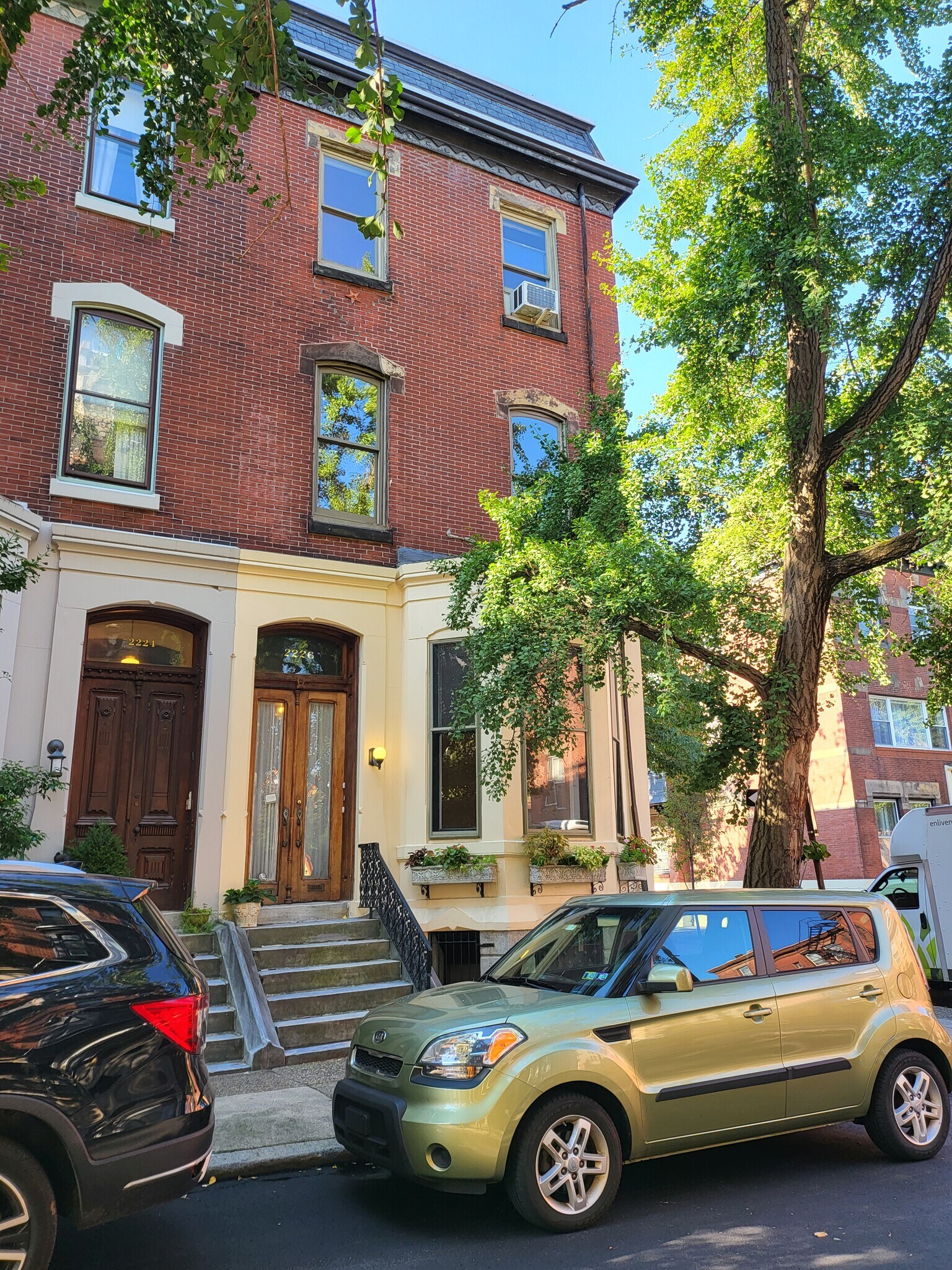 Historic Facade on corner Delancey Pl - 2226 Delancey Plz