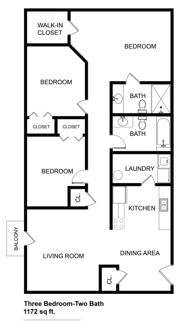 Floorplan - Westbury Lake Apartments