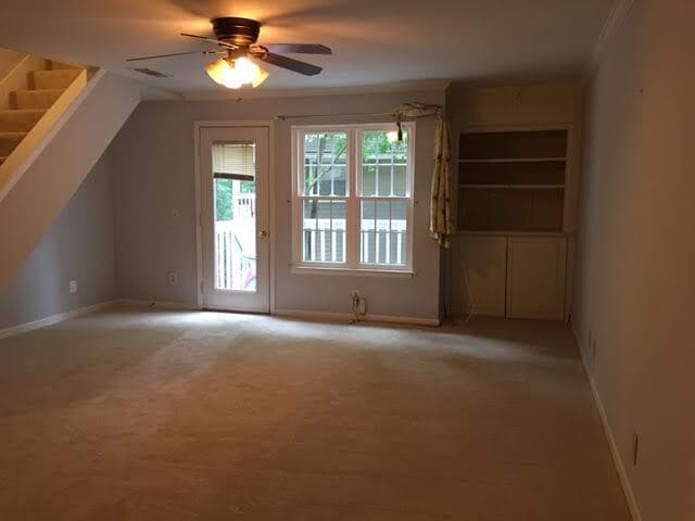 1st Floor Living Area with Entrance to Private Balcony - 10723 Hampton Mill Ter