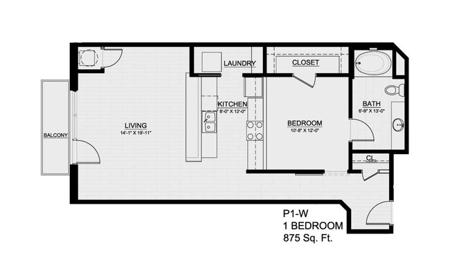 Floorplan - The Flats on Archer