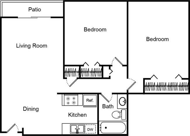 Floorplan - Avenue Two Apartments