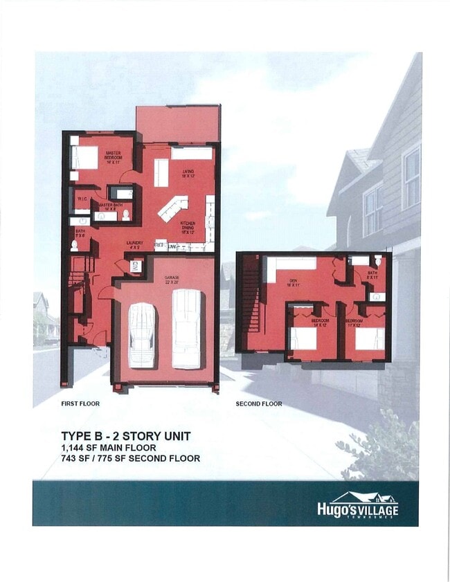 Floorplan - Hugos Village Townhomes