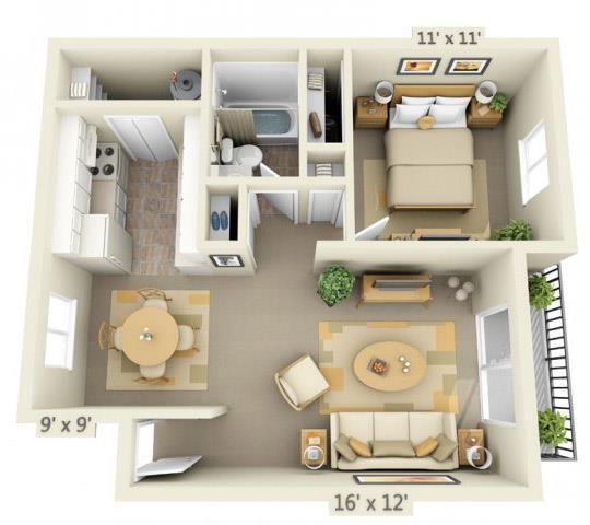 Floorplan - Cornell Woods