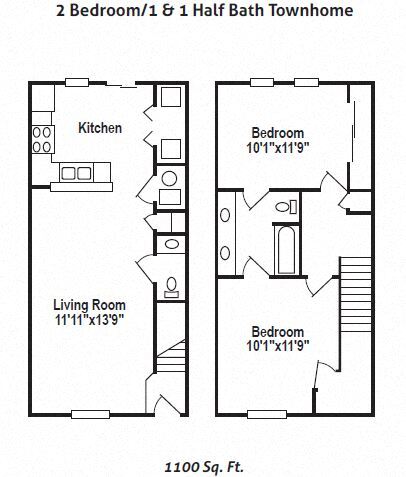 Floorplan - Brookfield Village Apartments