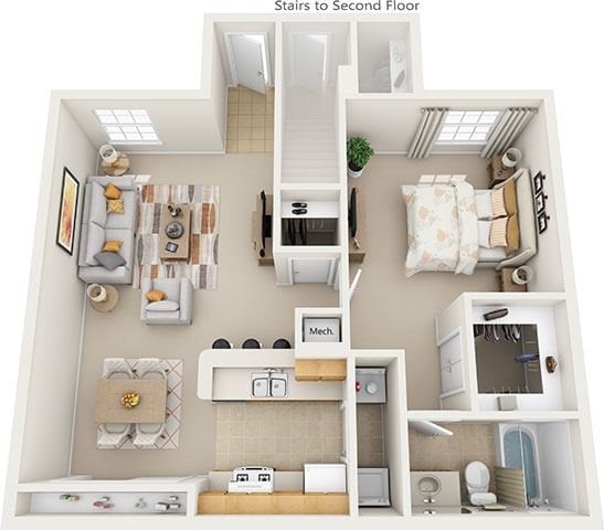 Floorplan - Newport Sound Apartments