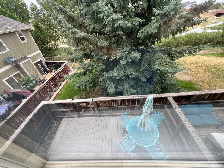 Back patio from bedroom Window - 9106 Gale Blvd