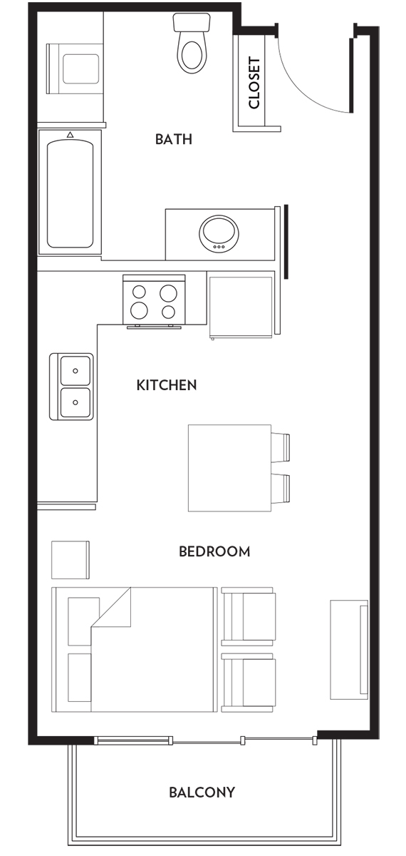 Floorplan - Rivera on Broadway Apartments