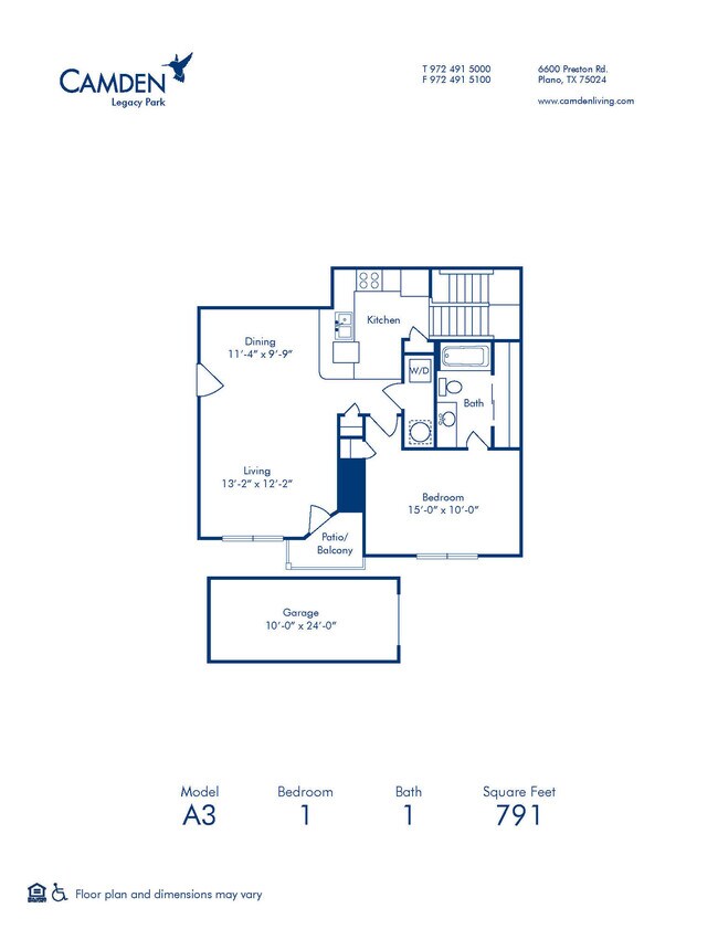 Floorplan - Camden Legacy Park