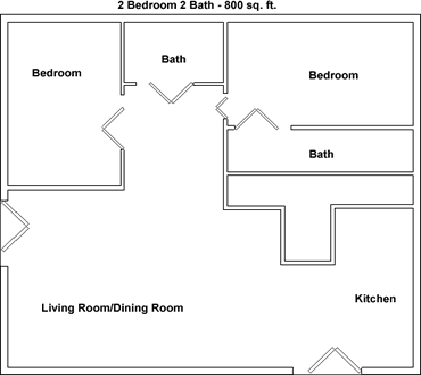 2BR/2BA - Brierwood