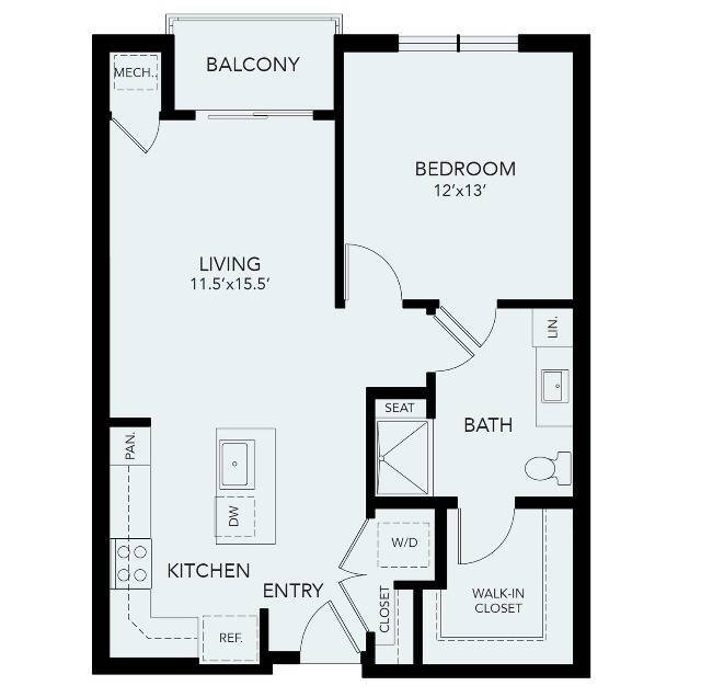 A1a | 1 bed 1 bath | 782 sq ft - Avenida Watermarq