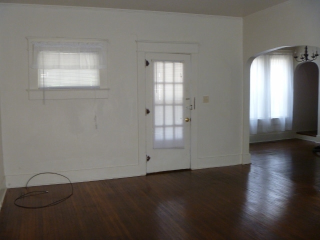 Front door, living room - 124 N F St
