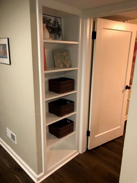 Built in shelving with included baskets. - 469 G St