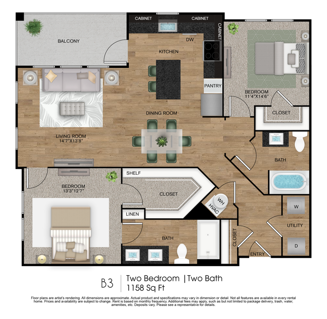 B3 floor plan Gateway to Gruene - Gateway to Gruene