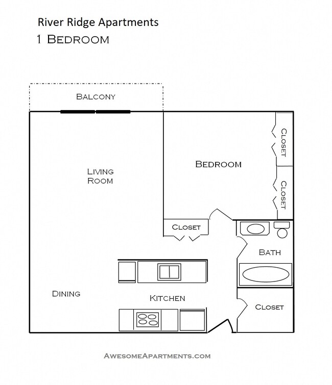 Floorplan - River Ridge Apartments