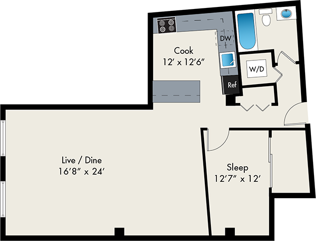 Floorplan - The Lofts at Gin Alley