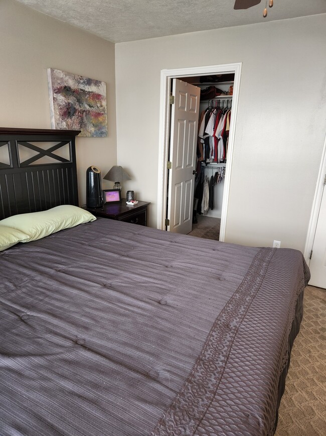 Master bedroom with walk-in closet - 710 E Sandy Point Dr