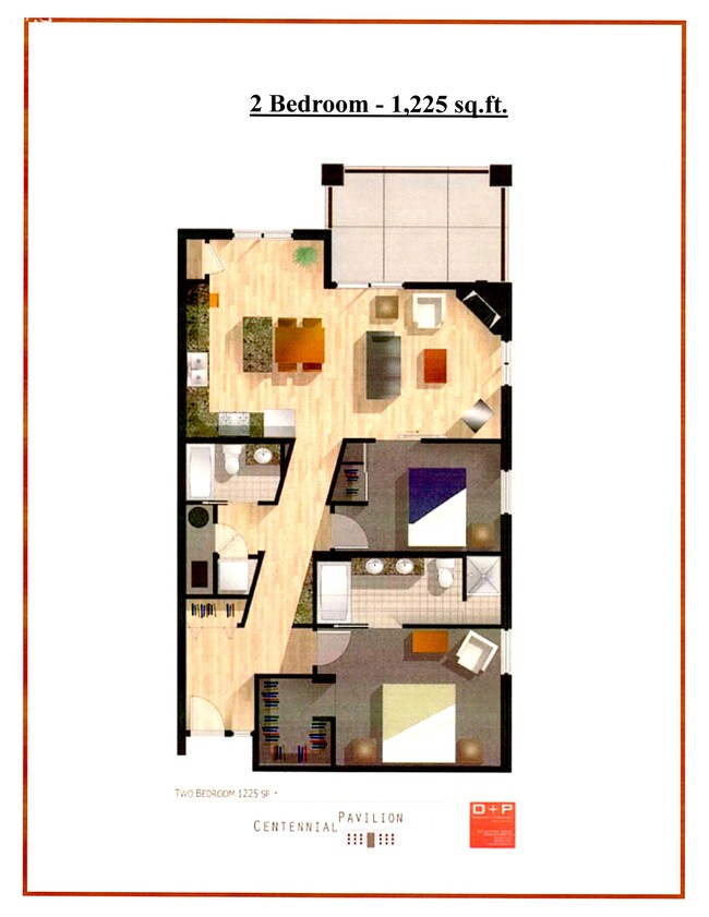 floor plan - 1053 W Century Dr