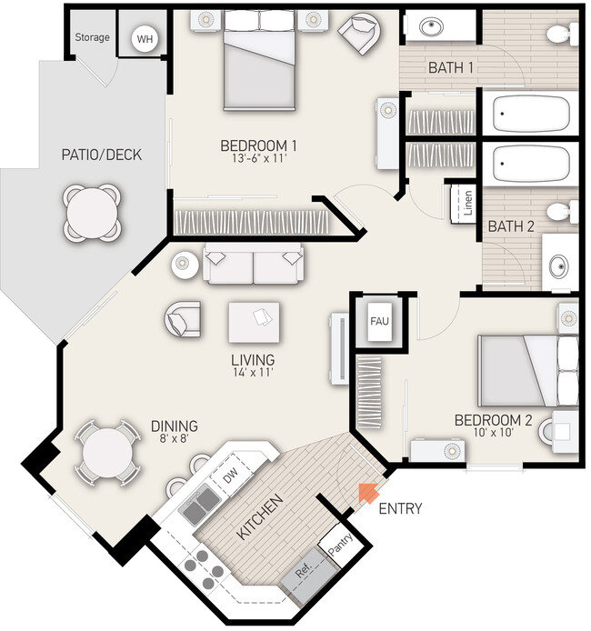 Floorplan - Stanford Court Apartments