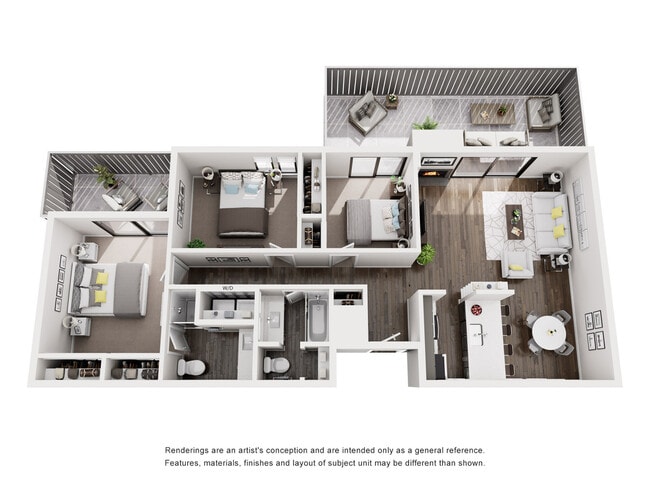 Explore this sophisticated urban apartment designed for style and convenience. - Marquee at Diablo Pines 2