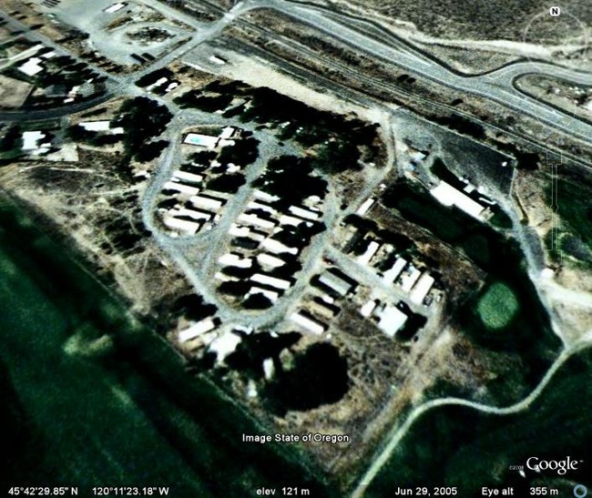 Aerial Photo - Columbia River Mobile Home Park