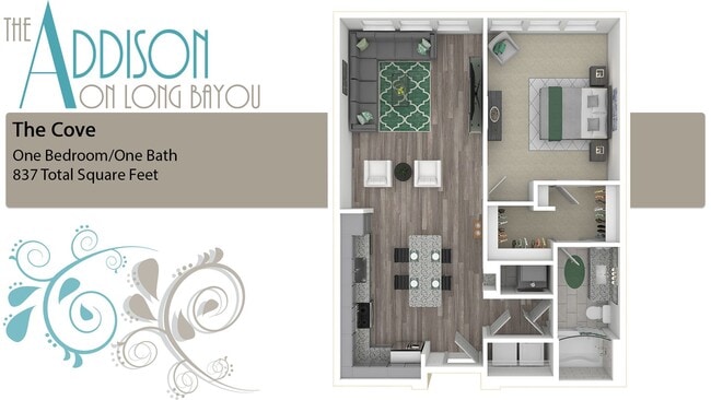 Floorplan - The Addison on Long Bayou