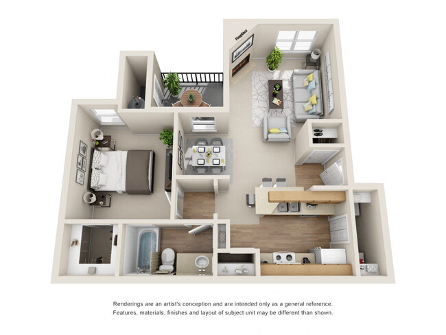 Floorplan - Renaissance Villas Apartment Homes