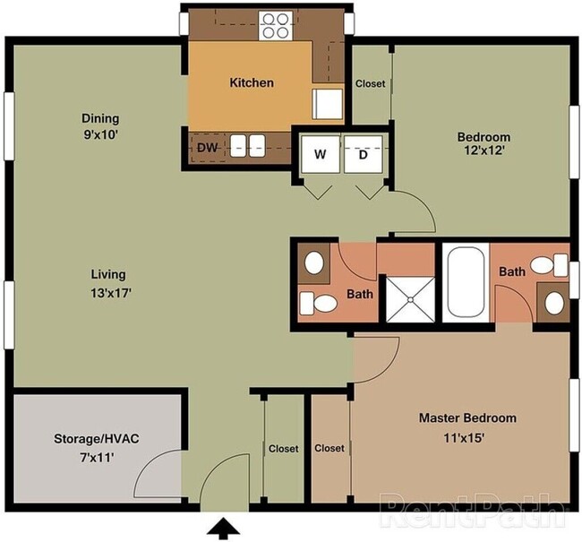 Floorplan - Spring Valley Apartments