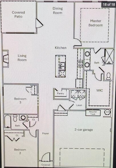 Floorplan - 2807 Butlers Green Cir