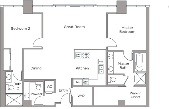 2BR/2.5BA - Latitude 33