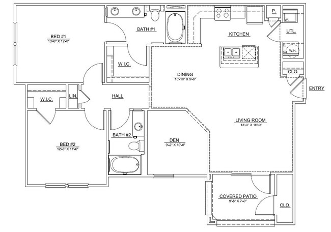 B3 2 Bed 2 Bath - Twin Creeks at Alamo Ranch