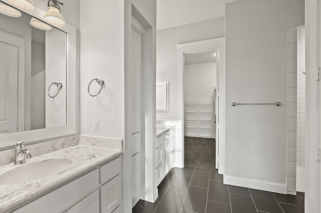 Master Bath with his and her vanities - 302 S. Benge Street