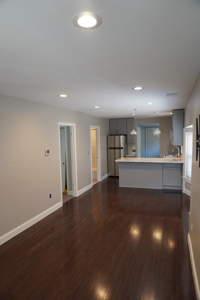 open concept kitchen/living room area - 4615 Bell St