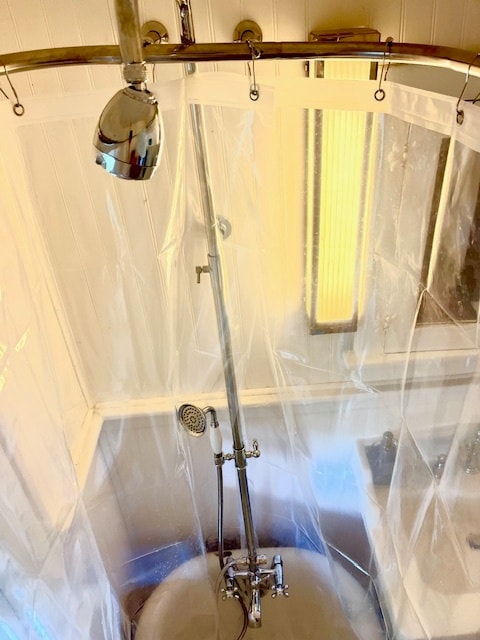 Clawfoot with duel shower head - 117 Green St