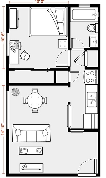 1BR/1BA - Aspen West