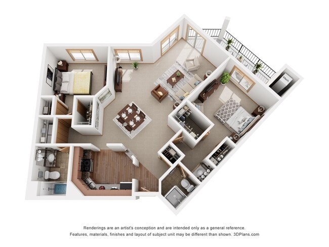 Floorplan - Crosby Pointe Apartments