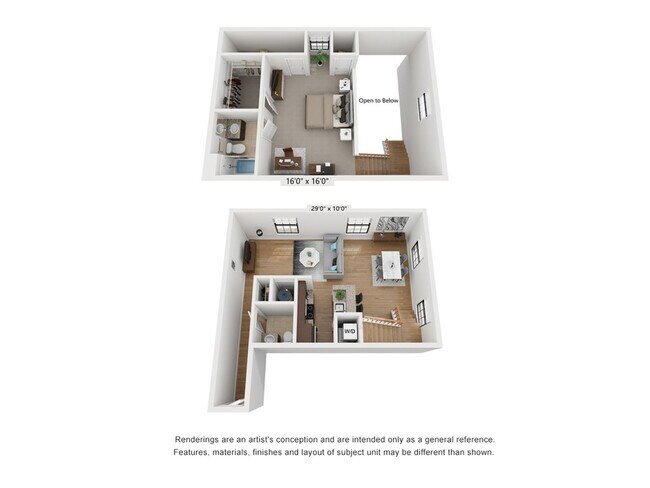 One Bed Townhome - Dill Building