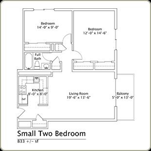 Small 2BR/1BA - 45 North Street