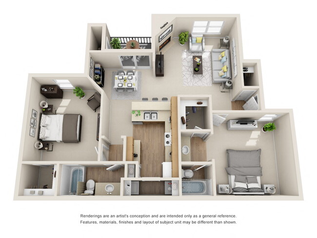 Floorplan - Renaissance Villas Apartment Homes