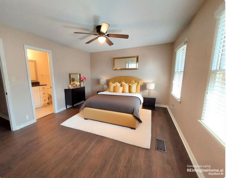 Master Bedroom #1 (virtually staged) - 11531 Jade Ln SE