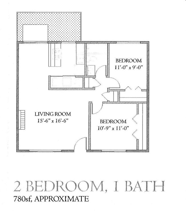 2BR/1BA - Harrison Square Apartments