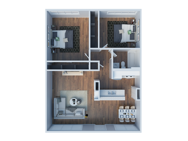 Floor Plan B2 (CA43) top-down.png - Catalina Apartments