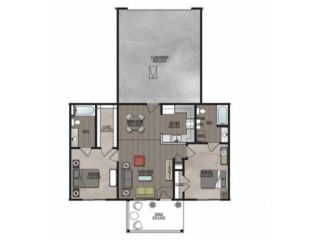 Floorplan - Flats at Greenway